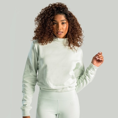 GymBeam STRIX Дамска блуза с висока яка Essential Moon Grey XL