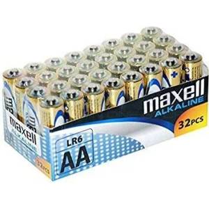 Maxell Алкални батерии MAXELL LR6 1, 5V AA 32 бр. pack (ML-BA-LR6-32PK) - Allstore