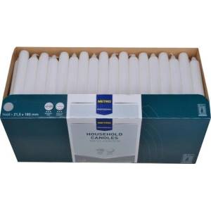 METRO Professional Свещ METRO PROFESSIONAL 2 x 18 см бяла 100 бр