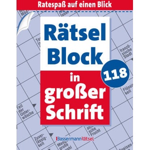 Rätselblock in großer Schrift 118 | Eberhard Krüger (2024)