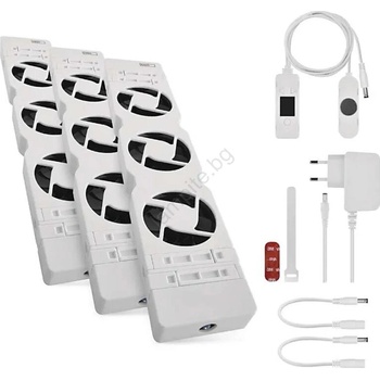 EMOS К-кт 3x Радиаторен вентилатор 5/230V бял (EMS1174)