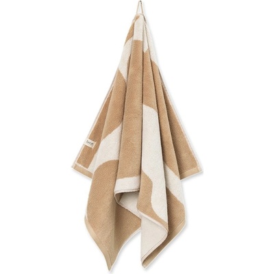 ferm LIVING Bavlněný ručník Ebb Sand 100 x 50 cm, béžová barva, textil – Zboží Dáma