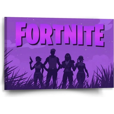 Sablio Obraz FORTNITE Fialová silueta - 60x40 cm