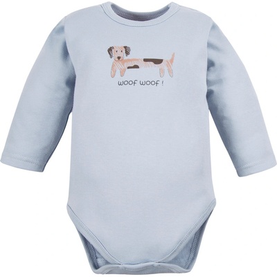 Eevi Body s dlouhým rukávem Puppy Playtime modré