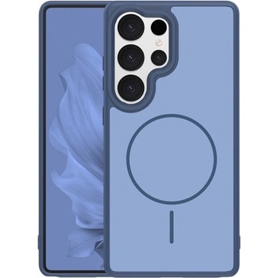 Gigapack Samsung S25 Ultra GIGAPACK Силиконов протектор за телефон, пластмасов заден капак, MagSafe, BLUE GP-181556 (GP-181556)