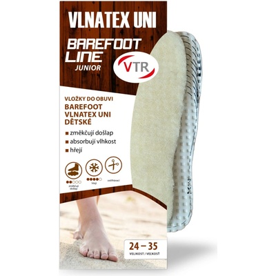 VTR Vložky do bot Barefoot Vlnatex