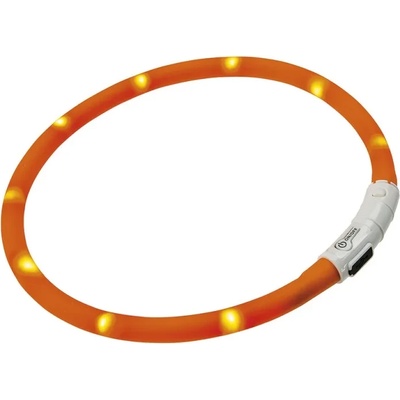 Ferplast Night Over - Светещ нашийник за кучета с видимост 500 метра, 55 см