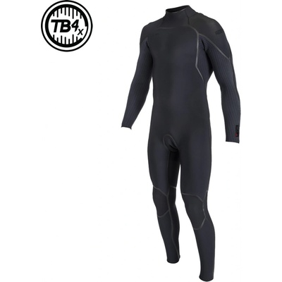 O'Neill Hyperfreak Fire 4/3+ Back Zip Full black/black
