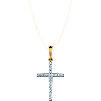 SAVICKI Висулка с кръст: злато. диаманти