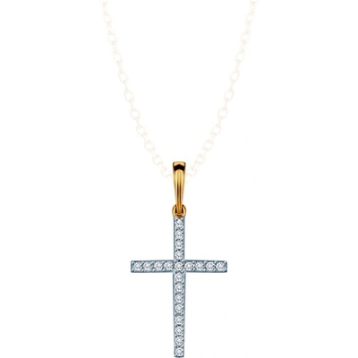 SAVICKI Висулка с кръст: злато. диаманти