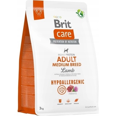 Brit Care Hypoallergenic Adult Medium Breed jehněčí 3 kg