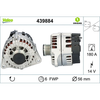Alternátor VALEO 439884
