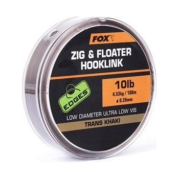 FOX ZIG & FLOATER HOOKLINK TRANS KHAKI PLÁVAJÚCI 100m 0,30mm 15lb