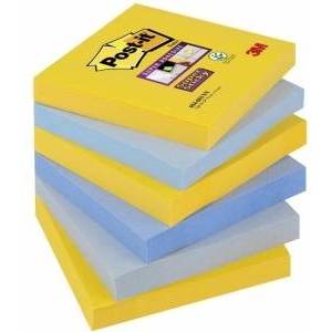 Post-it Sticky Notes POST-IT Super Sticky (654-6SS-NY), 76x76mm, 6x90 cards. , new york
