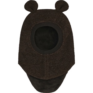 Huttelihut Детска зимна шапка (beanie) Huttelihut Kid's Balaclava Ears Wool Balaclava - Dark Brown Melange - размер 50 cm (904-5552-0812)