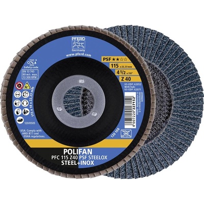 PFERD Vějířovitý brusný kotouč 115 x 22.23 mm 67764115 10 ks