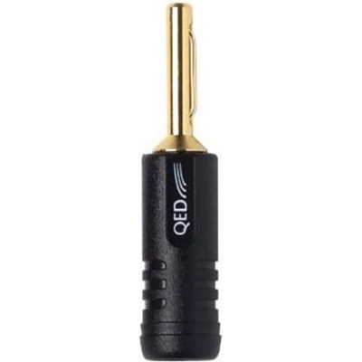QED Накрайник QED Banana 4мм - черен (QE1870B)