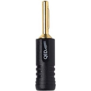 QED Накрайник QED Banana 4мм - черен (QE1870B) - vsystem
