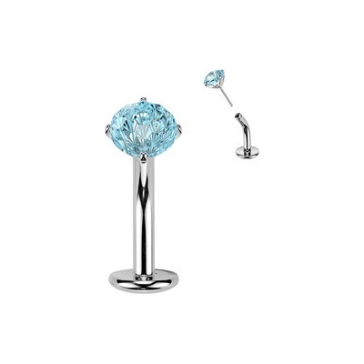Šperky4U Obrácený PUSH IN piercingu do pupíku TITAN TIT1621-Q