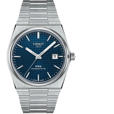 Tissot Мъжки часовник Tissot PRX 137.407. 11.041. 00, Сребрист / Син (TIS137.407.11.041.00)