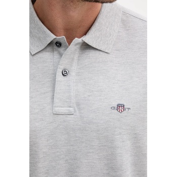 Gant Памучна блуза с дълги ръкави Gant в сиво с апликация 2230 (2230)