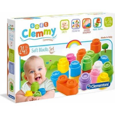 Clemmy baby 48 barevných kostek v plastovém pytli – Zboží Dáma