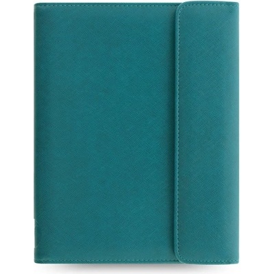Filofax Organiseur A5 Saffiano Aigue-Marine – Agenda Cuir Vegan Élégant Avec Patte Pression