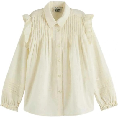 Scotch & Soda Риза с дълъг ръкав Scotch & Soda Delicate Ditsy long sleeve shirt - Beige