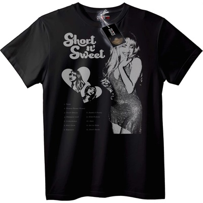 NOONEBRAND Тениска Кратко и Сладко Музика - XS, Black