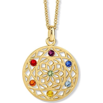CRYSTalp Stylový náhrdelník s krystaly 30091.MLT.G