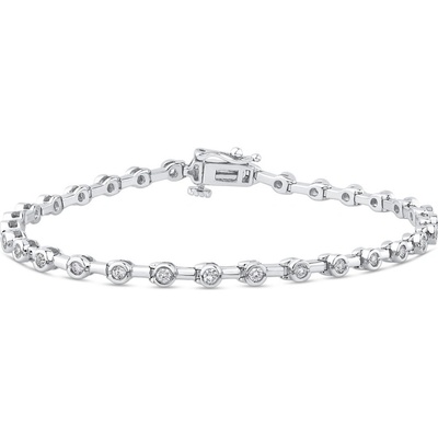 Eppi Strieborný náramok s lab-grown diamantmi Irlene BR44681