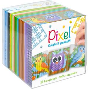 Pixelhobby Креативен куб с пиксели Pixelhobby - Pixel Classic, Птици (29008-BirdsCl)
