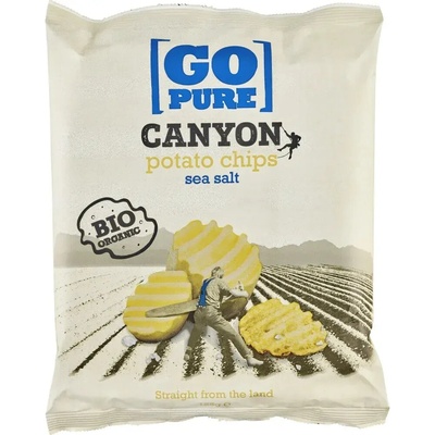 Go Pure Bramborové lupínky Canyon mořská sůl 125 g