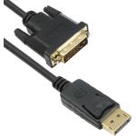 DeTech Кабел DeTech DP DVI M/M, 14+1 cooper, 3м, Черен (de-18277)