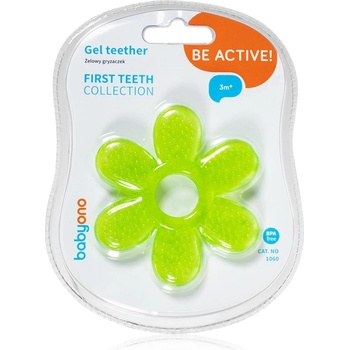 BabyOno Be Active Gel Teether гризалка Green Flower