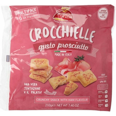 Forno Italia slané chrumkavé krekry s príchuťou šunky 210 g