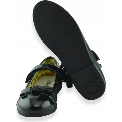 Wojtyłko dívčí baleríny s páskem černé