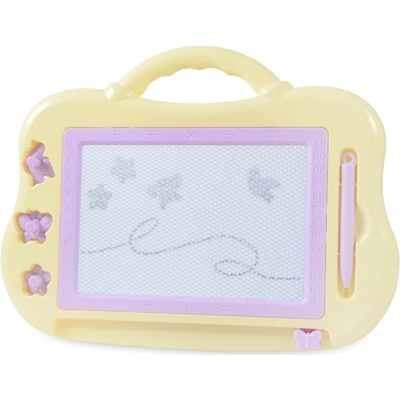 FunPlay B88130 Detská tabuľka na kreslenie s príslušenstvom 30x23cm žltá