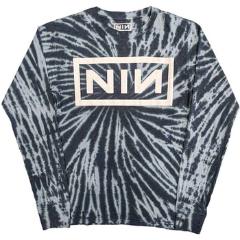 Nine Inch Nails Logo (Wash Collection) Blue L Риза (NINLST08MDD03)