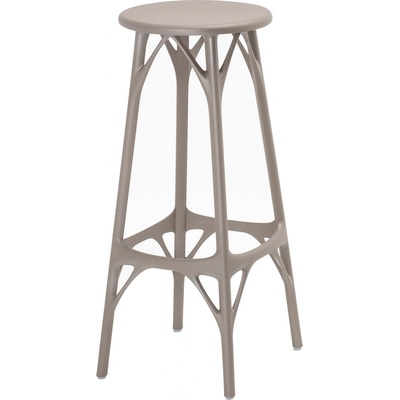 Kartell A.I. Stool Light 75 cm šedá