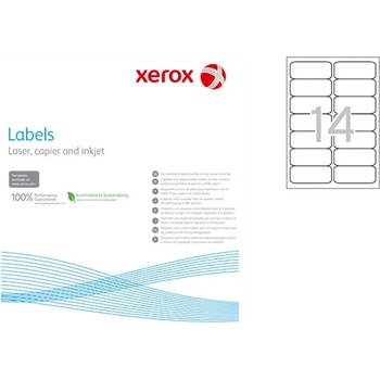 Етикети Xerox 99.1x38.1 mm А4 100 л. 14 етик. R (003R96289)