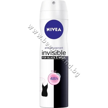 Nivea Дезодорант Nivea Invisible For Black & White Clear, p/n NI-82237 - Дамски дезодорант против изпотяване (NI-82237)