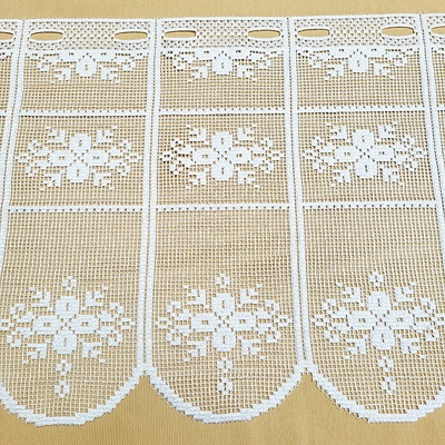 Vitrážová záclona OTYLKA BIELA 60 cm