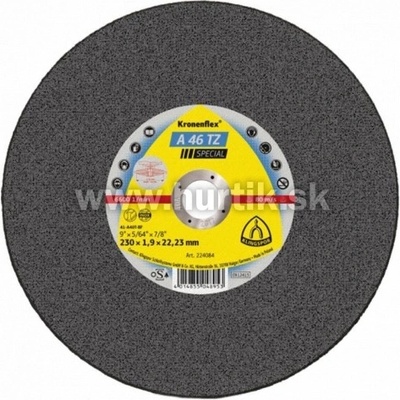 KLINGSPOR Kotúč rezný 230x1,9x22,2 oceľ, nerez A46TZ Special