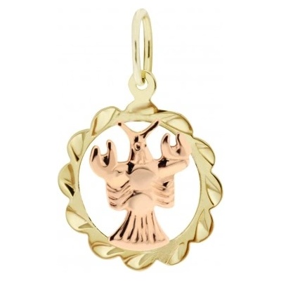 Luxur Přívěsek znamení kytička ze žlutého zlata Symbol Panna 585 32 2 0062.5ZC0.0.00.000.21.PAN