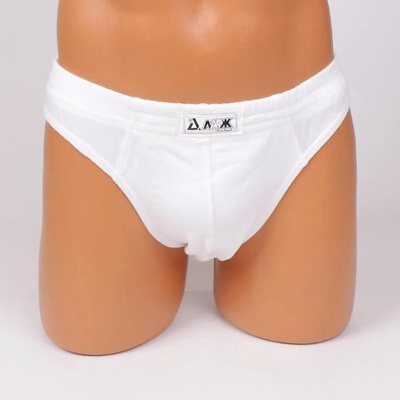 Памучен мъжки слип в бяло