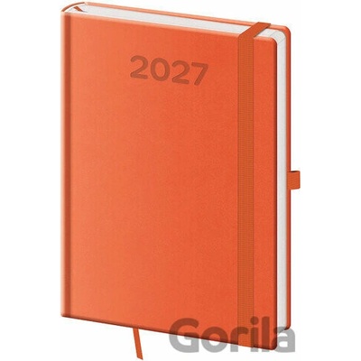 Helma A5 Denní 2027 Print Pop oranžový