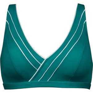 Lidea Дамско бикини горнище Lidea Women's Sports Club Long Line Bikini Top - Teal / White - размер 44 (150-6308-0115)
