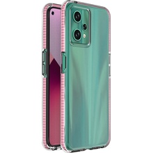 Hurtel Silikonový kryt s pružinovým krytem pro Realme 9 Pro s rámečkem, světle růžový