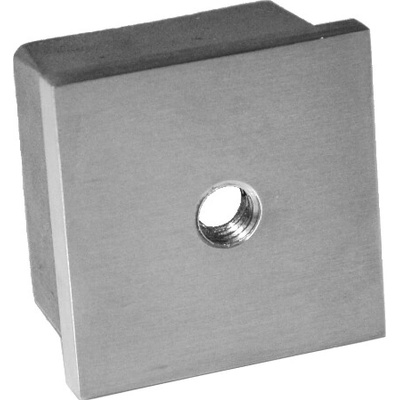 Ukončenie na jokel 40x40x2.0mm, závit M8, brúsená nerez K320 /AISI304 EB1-J428